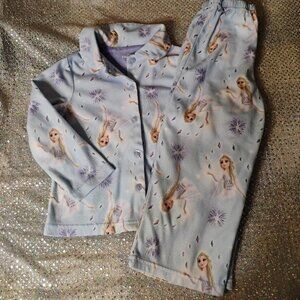 Frozen Sleepwear Kid Girl 2 Pcs Size 4T Color Blue & Purple